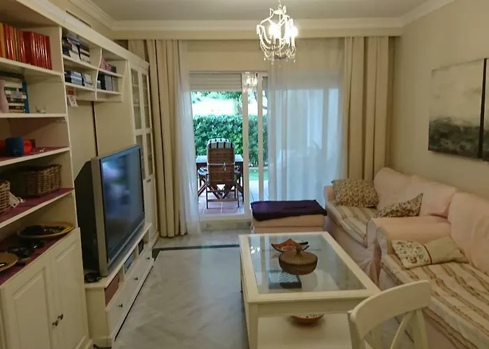 Puerto Banus 2 Rooms, 4 Personas Bajo Con Jardin *