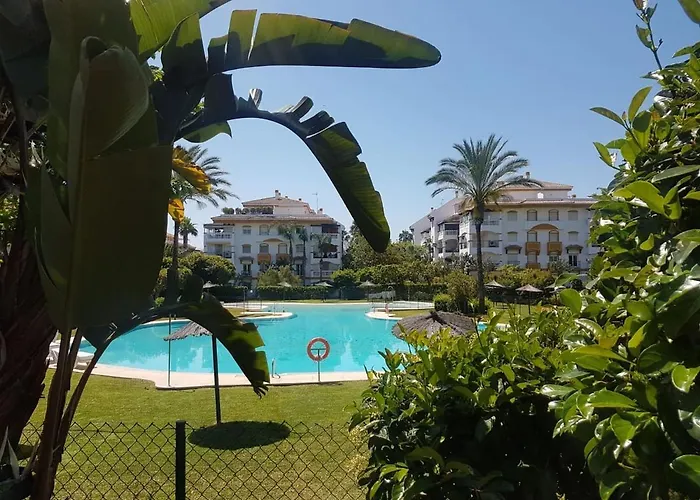 Puerto Banus 2 Rooms, 4 Personas Bajo Con Jardin